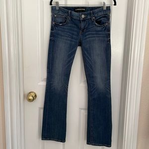 Express low rise Barely Boot jeans size 2s